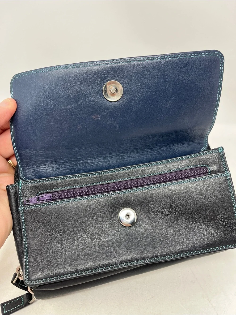 MYWALIT TRAVEL COLORFUL LEATHER CROSSBODY BAG DESIGNED IN ITALY